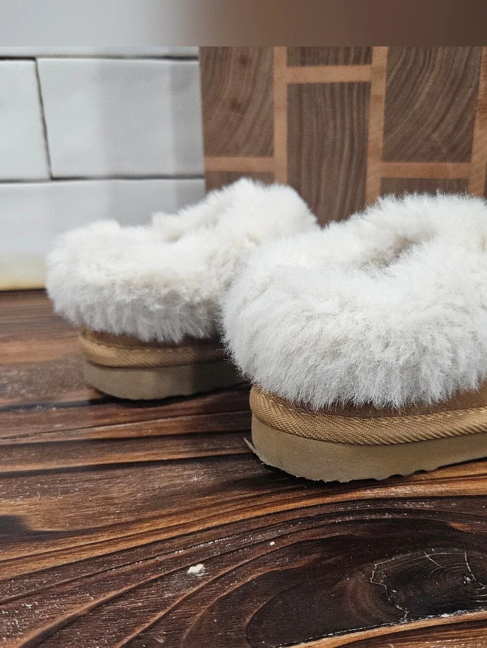 Toddler Faux Fur Slipper Winter Shoes Size 7